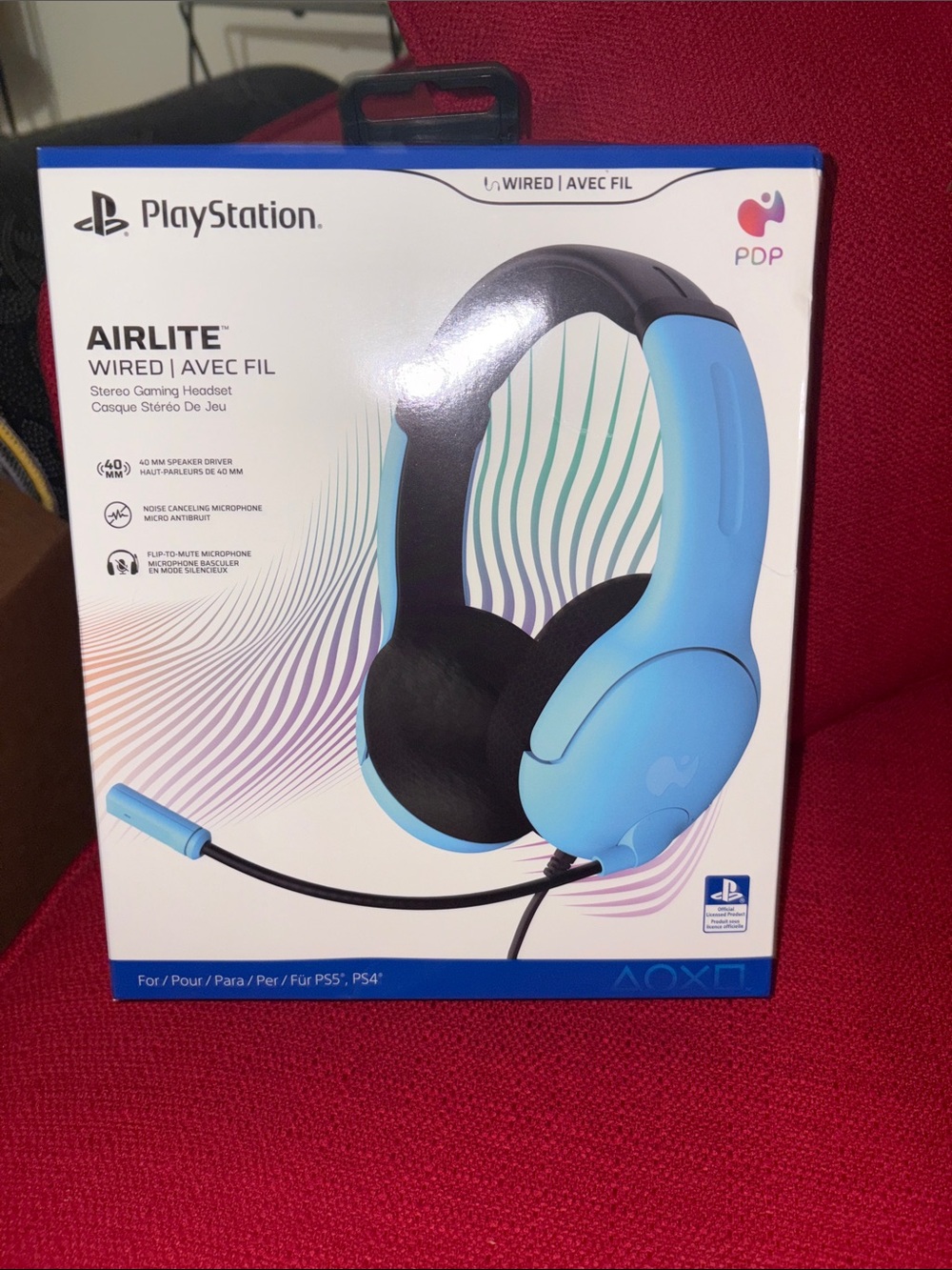 PlayStation PDP Airlite Wired Gaming Headset - Blue